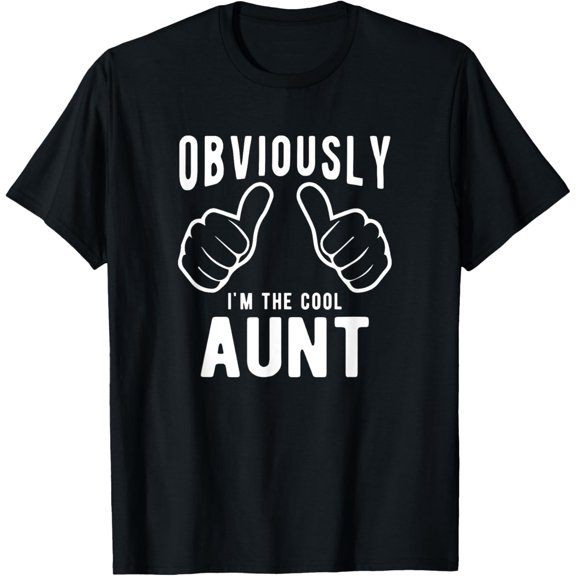 Funny Aunt Gifts From Niece Nephew, Obviously Cool Aunt T-Shirt