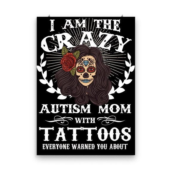 Funny Autism Mom Poster - Wall Decor for Home Gift