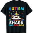 thumbnail image 1 of Funny Autism Shark Puzzle Awareness Day Cute For Boys Girls T-Shirt, 1 of 5