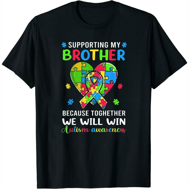 Funny Autisms For Girls & Kids, Autistic Brother Modern Graphic T-Shirt for Women - Upgrade Your Style Today