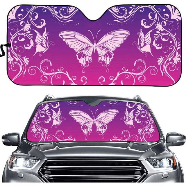 Funny Auto Windshield Sun Shade Galaxy for Car SUV Truck Dogs