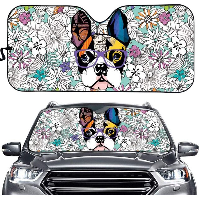 Funny Auto Windshield Sun Shade Galaxy for Car SUV Truck Dogs