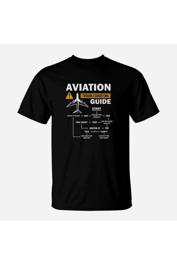 Funny Aviation Troubleshooting Guide Gift For Airplane Pilot TShirt