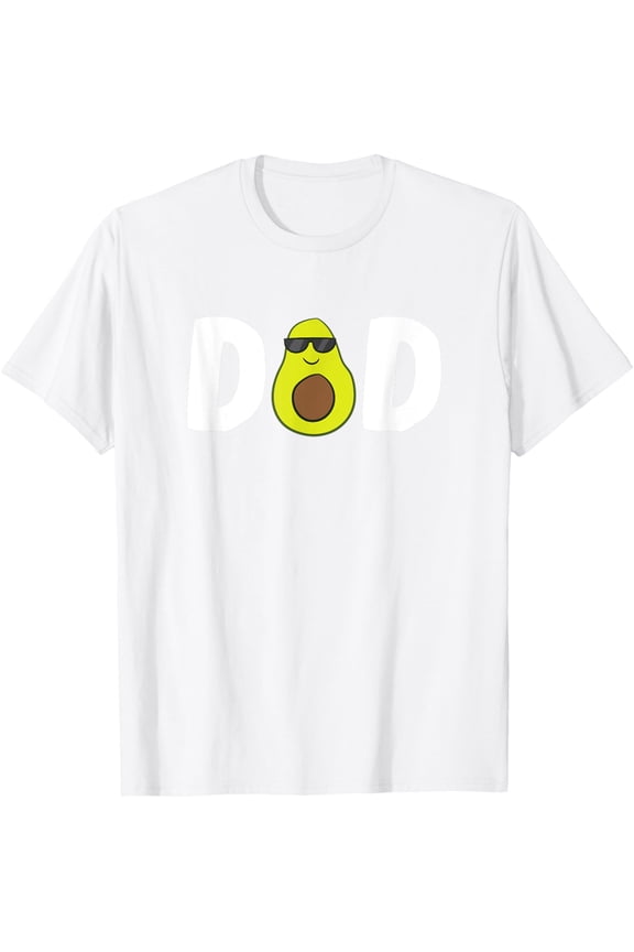 Funny Avocado Dad Guacamole Dad Vegan Dad Avocados Gift T-ShirtMen's and women's pure cotton short-sleeved shirts