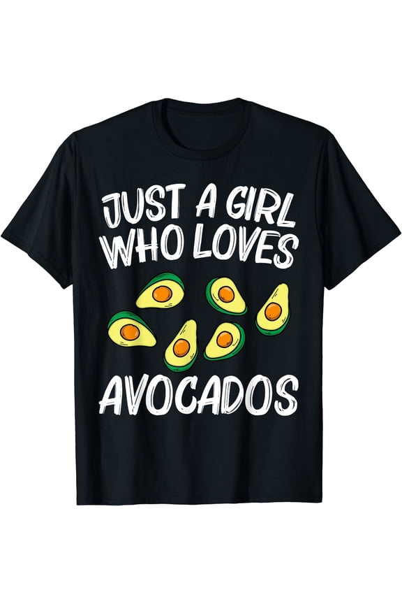 Funny Avocado For Girls Kid Pear Guac Avocados Mexican Fruit T-Shirt Black Small