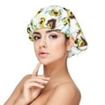 thumbnail image 1 of Funny Avocado In Mexican Clothes Silk Bonnet for Sleeping Women Men, Adjustable Elastic Satin Bonnet Bonnet for Sleeping, Soft Cute Similar Silk Curly Hair Bonnet for Sleeping, 1 of 7