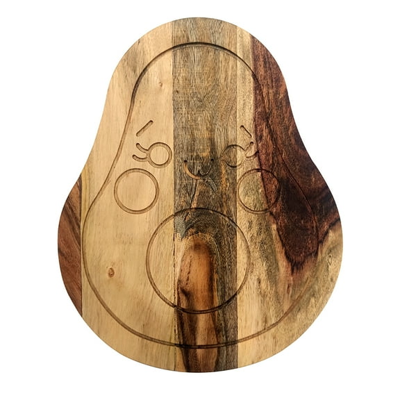 Funny Avocado Shape Acacia Wood Cutting Board Gift For Her Charcuterie Wooden Boards Fruit Shape Serving Tray Kitchen Dcor ( Avocado 14.5 X 8Inch)