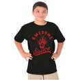thumbnail image 1 of Funny Awesome Flaming Hot Sauce Joke Crewneck T Shirts Boy Girl Teen Brisco Brands S, 1 of 6