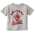 thumbnail image 1 of Funny Awesome Flaming Hot Sauce Joke Toddler Boy Girl T Shirt Infant Toddler Brisco Brands 3T, 1 of 1