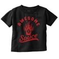 thumbnail image 1 of Funny Awesome Flaming Hot Sauce Joke Toddler Boy Girl T Shirt Infant Toddler Brisco Brands 6M, 1 of 1