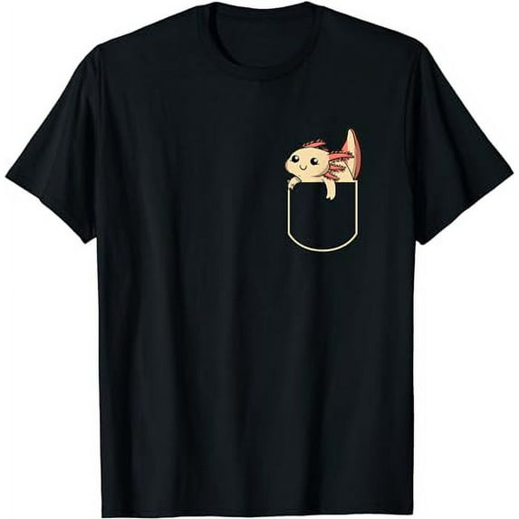 Funny Axolotl In The Pocket Gift Axolotls Pocket T-Shirt