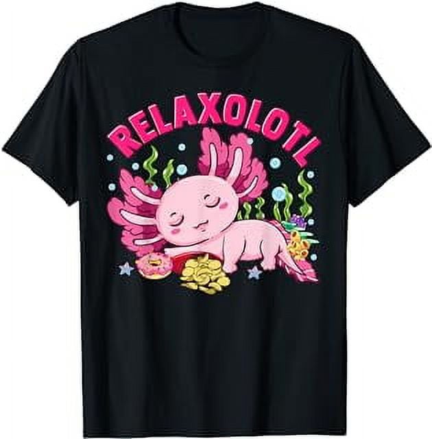 Funny Axolotl Joke Relaxolotl Axolotls Salamander Amphibian TShirt