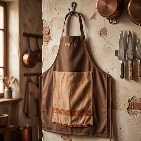 Funny BBQ Apron for Men, Hidden Surprise Gag Gift, Cooking Apron with Pockets, Grill Master Gear