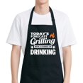 thumbnail image 1 of Funny BBQ Apron for Men with 2 Pockets, Adjustable Water-drop Resistant Apron for Grill Cooking, Chef Gift for Men, 1 of 6