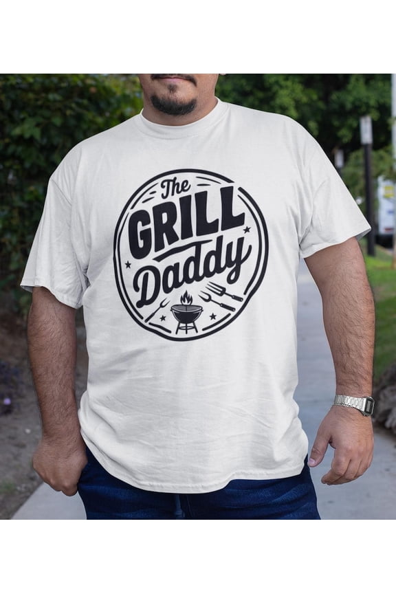 Funny BBQ Dad T-Shirt Backyard Grilling Graphic Tee, Barbecue Dad Shirt, Grill Lover Gift for Dad Husband