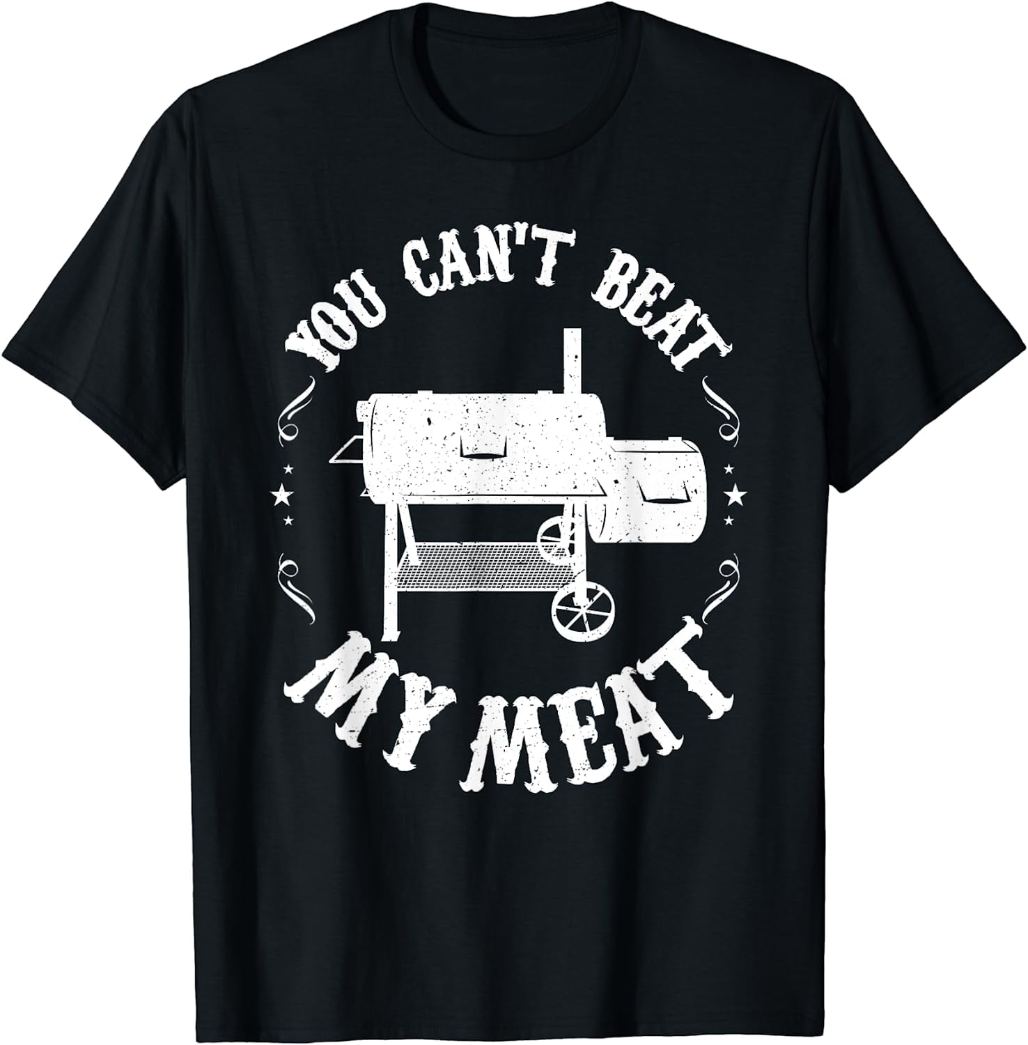 Funny BBQ Pit Reverse Flow Smoker Accessory Dad Grill Gift TShirt