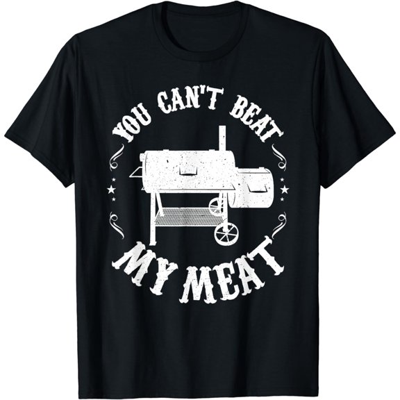 Funny BBQ Pit Reverse Flow Smoker Accessory Dad Grill Gift T-Shirt