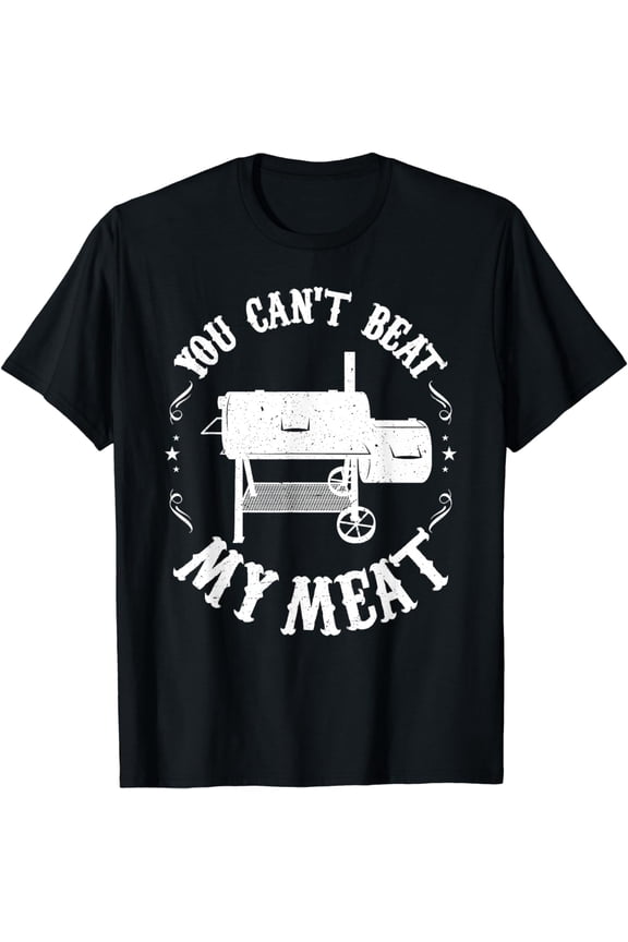 Funny BBQ Pit Reverse Flow Smoker Accessory Dad Grill Gift T-Shirt