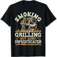 thumbnail image 1 of Funny BBQ Smoker Grilling Quote Men Short Sleeve Graphic T-Shirt, 1 of 6