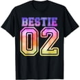 thumbnail image 1 of Funny BFF 02 Best Friend Matching Bestie Tie Dye T-ShirtMen and women, Black T-shirt, size: Extra large, 1 of 4