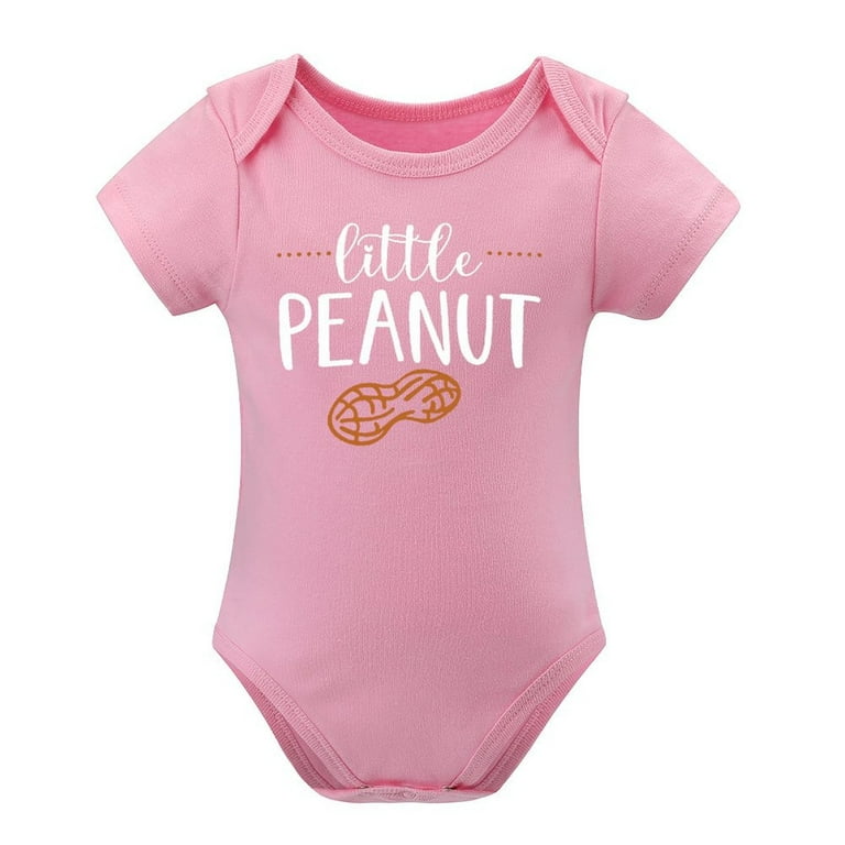 Funny Baby Bodysuit – Little Peanut Print – Adorable Infant Outfit - Main Image
