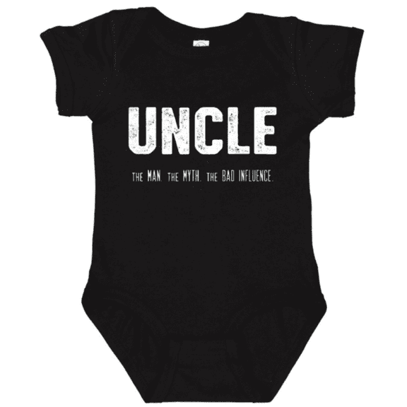 Funny Baby Bodysuit Uncle The Man The Myth The Bad Influence Graphic Baby Onesie for Infants
