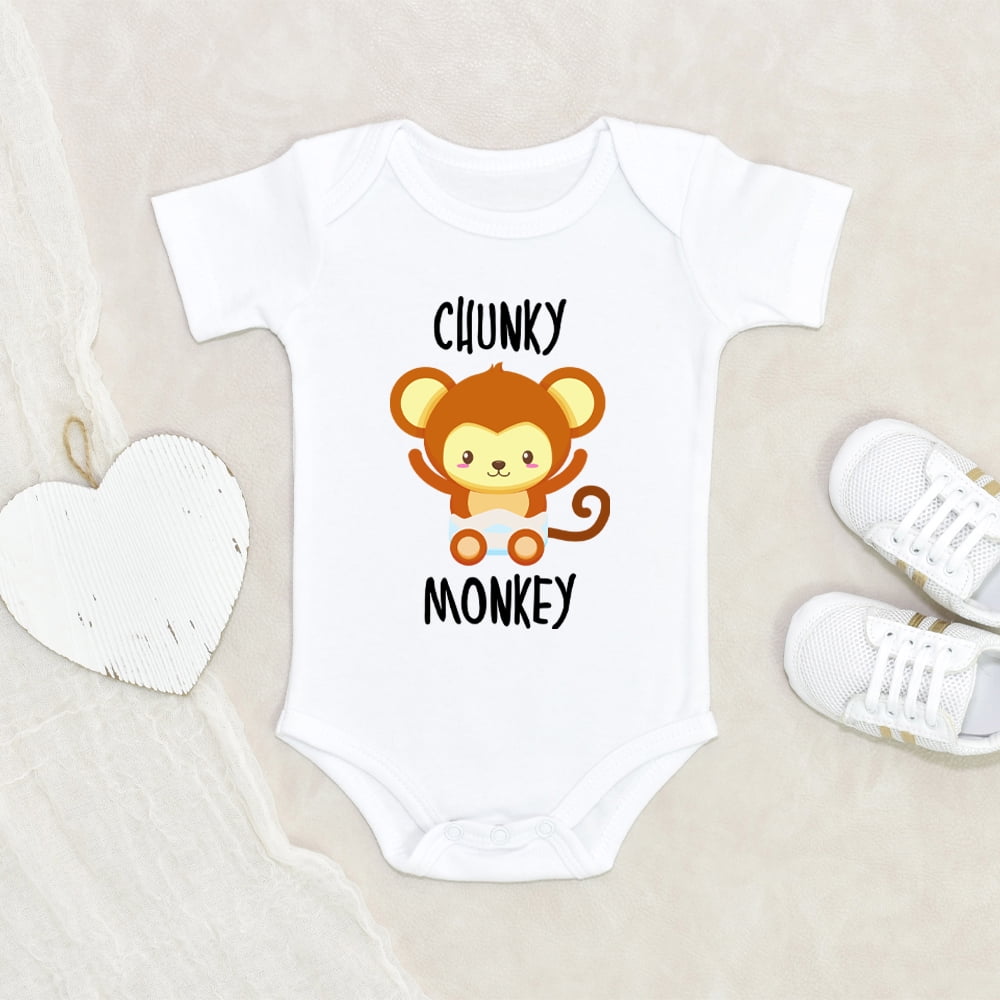 Funny Baby Clothes - Chunky Monkey Baby Clothes - Cute Animals Baby