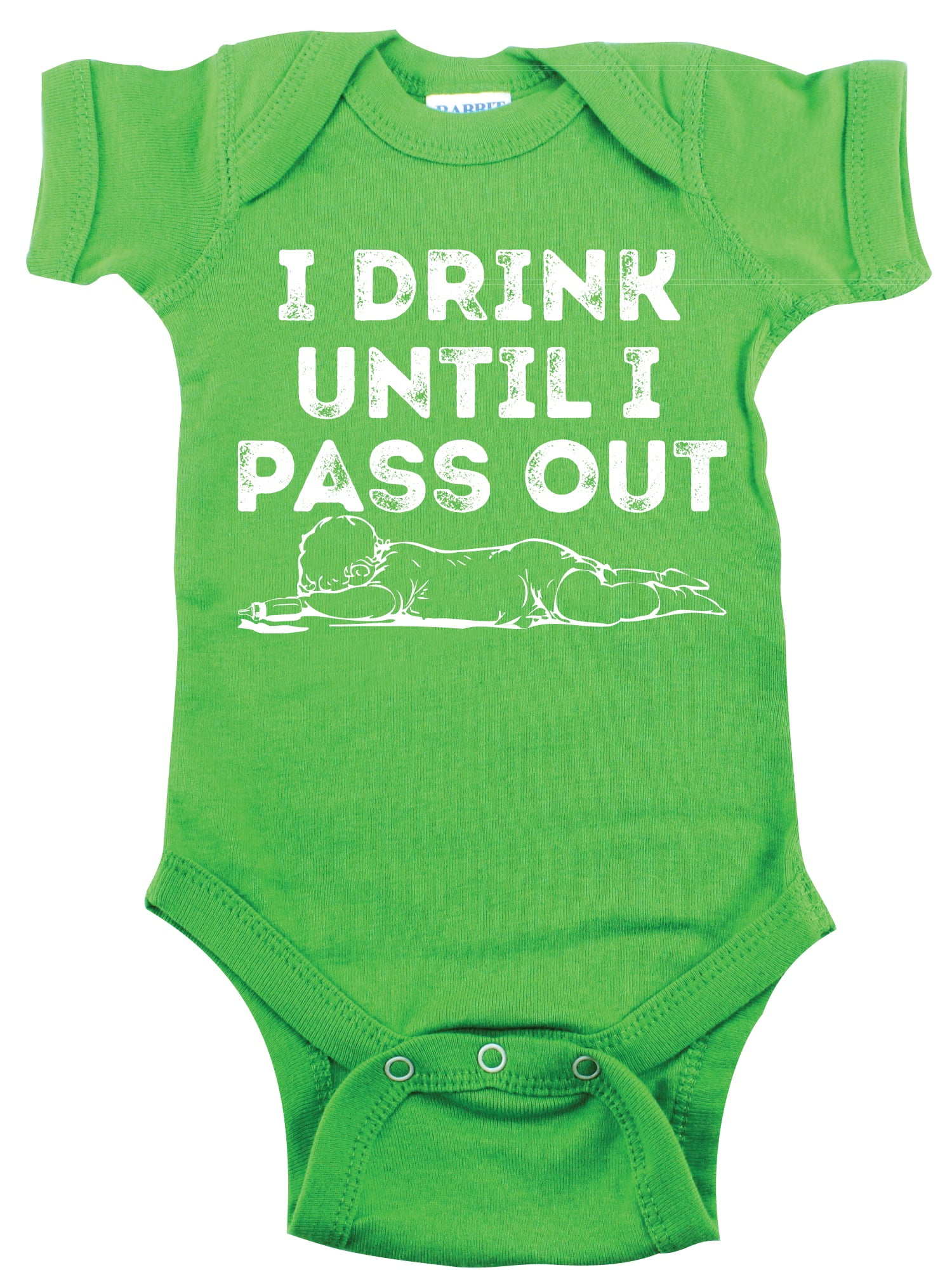 Drink Up Fly High! Baby Bodysuit or Toddler T-Shirt 12M / Green