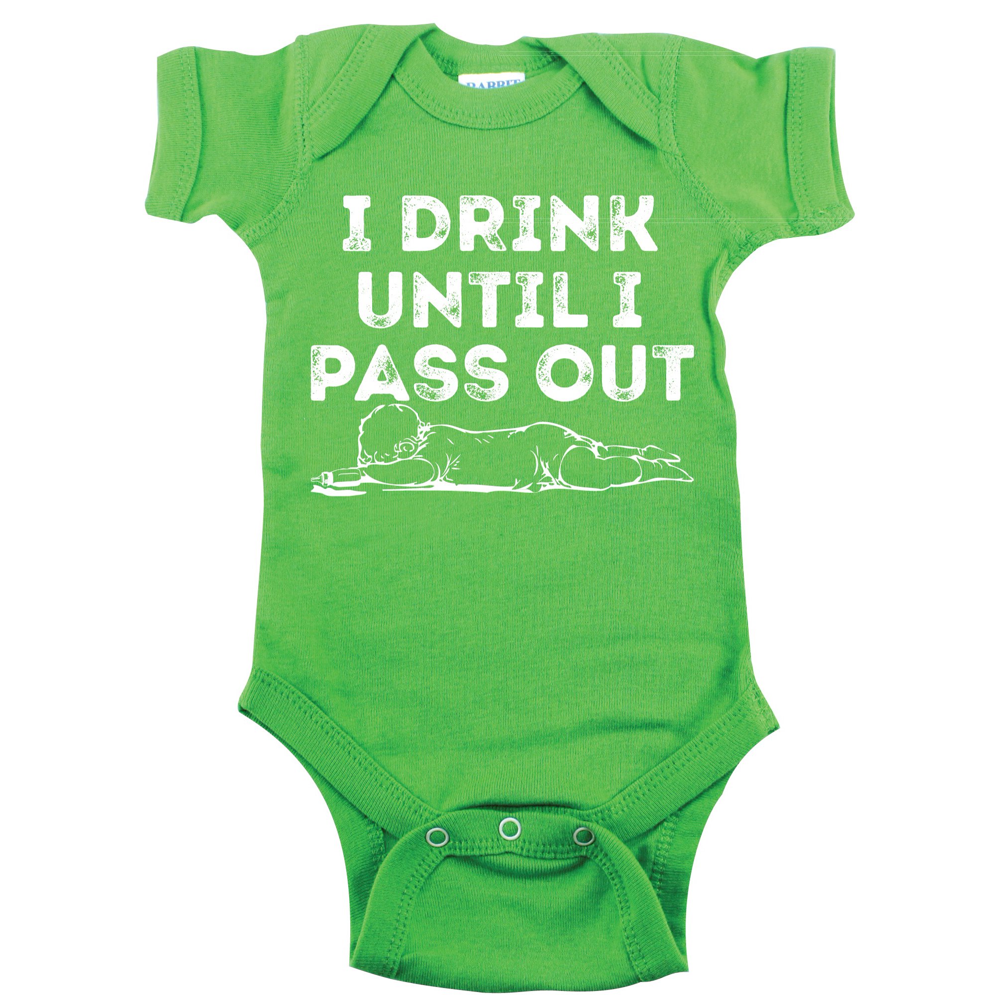 Drink Up Fly High! Baby Bodysuit or Toddler T-Shirt 12M / Green