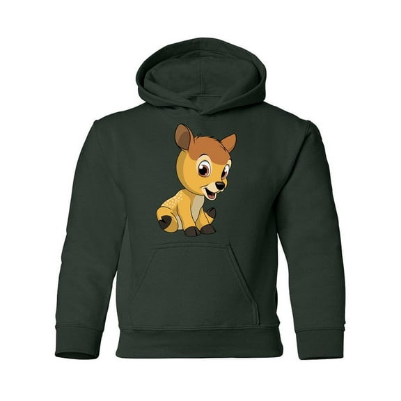 Funny Baby Deer Hoodie Juniors -Image by Shutterstock,  Small