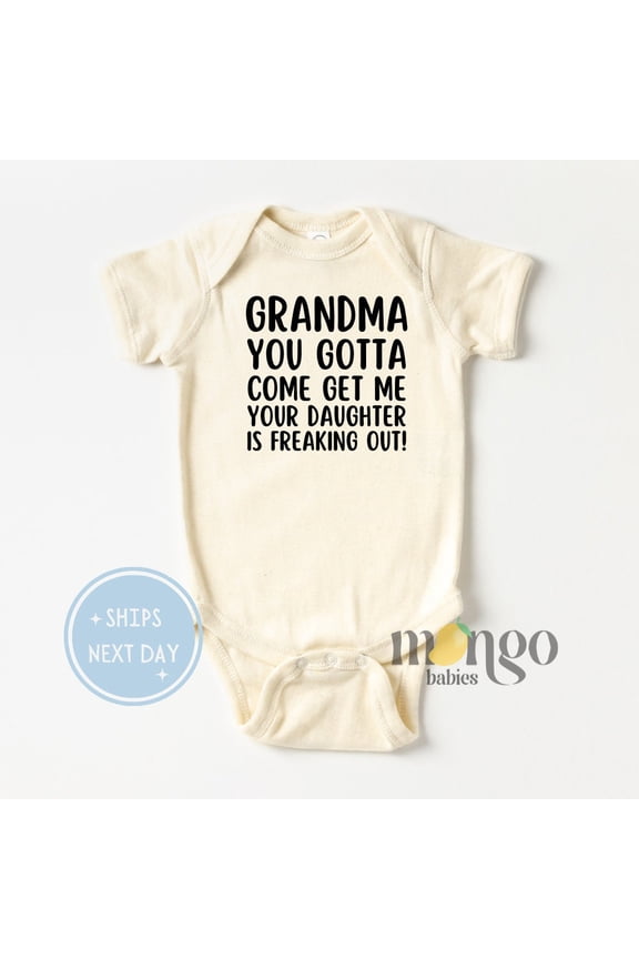 Funny Baby Onesies Gift For Grandmother Newborn Gift For Baby Shower Gift For Baby Outfit Infant Bodysuit Kids Clothes 2110 Cute Baby Onesie, BABY BODYSUIT LAT 4424