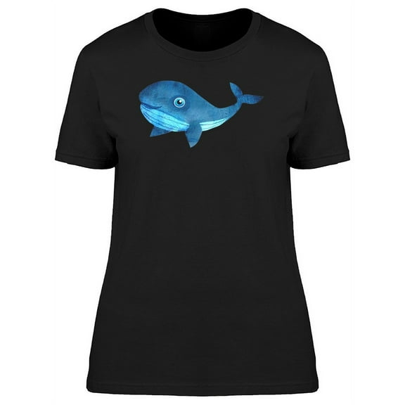 Funny Baby Whale T-Shirt Women -Image by Shutterstock, Female Large