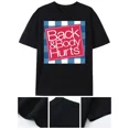 thumbnail image 1 of Funny Back Body Hurts Relaxed Fit Humor Graphic T-Shirt, for Men & Women, up to Size 5XL, 1 of 2