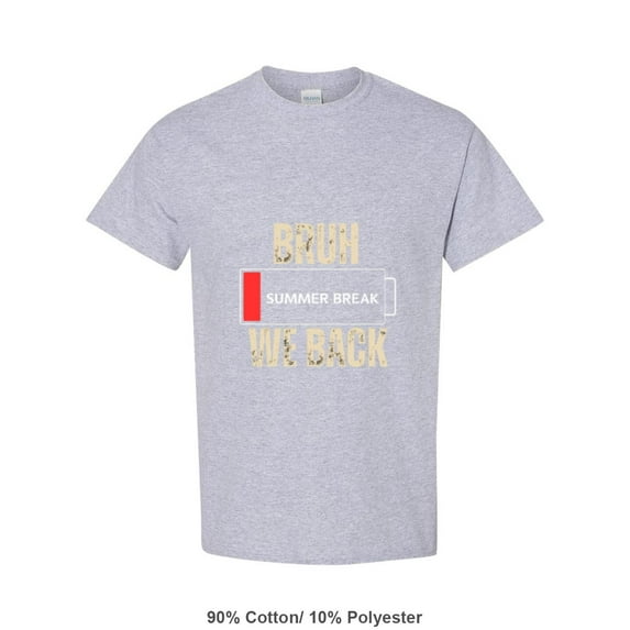 Funny Back To School Quote Bruh We Back For Students Teacher Unisex T-Shirt, up to size 5XL