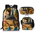 thumbnail image 1 of Funny Backpack Set with Lunch Bag Pencil Case for Men Women Work Travel Hiking Picnic, 1 of 9