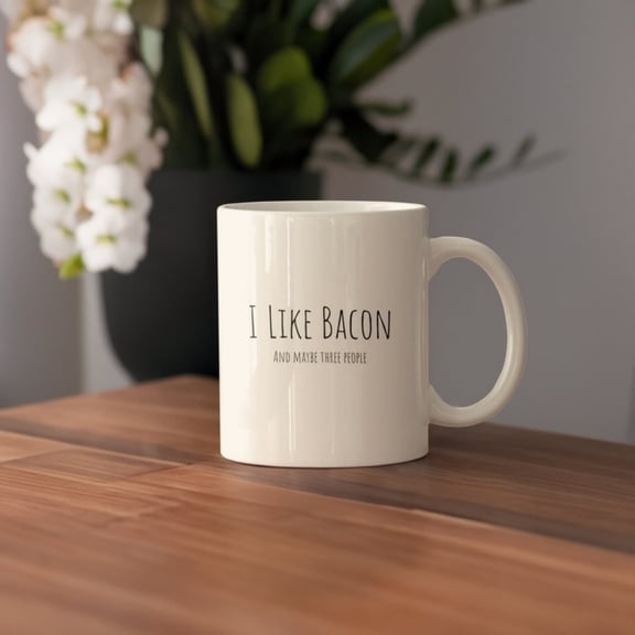 Funny Bacon Enthusiaseramic Mug, Bacon Lover Coffee Cup, Bacon Lover Gift, Funny Bacon Quote Tea Cup, Bacon Lover Present, oz & oz.