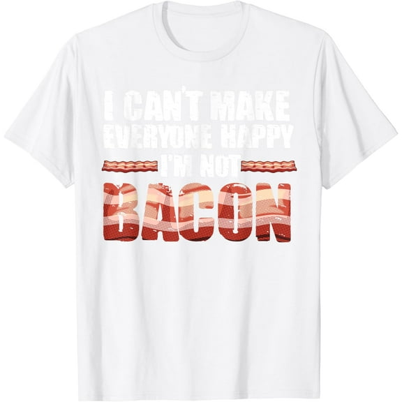 Funny Bacon Gift For Kids Men Women Cool I'm Not Bacon Gag T-Shirt100% cotton