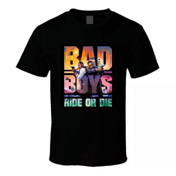 Funny Bad Boys Ride Or Die Movie Fan T-Shirt S-5XL