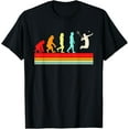 thumbnail image 1 of Funny Badminton Evolution Retro Vintage Design For Men Women T-Shirt, 1 of 4