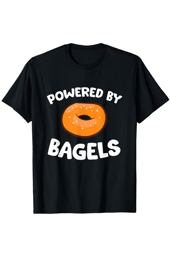 Funny Bagel Breakfast Quote Unisex Cotton Short Sleeve Graphic T-Shirt