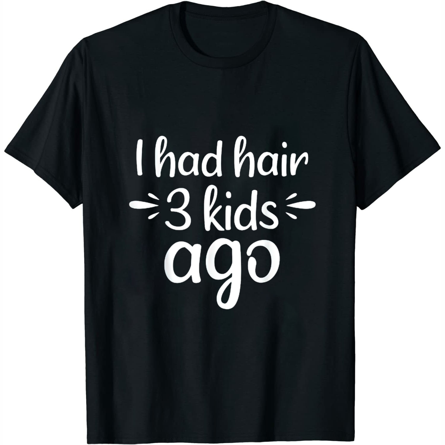 Funny Bald Dad Father Of Three Triplets Husband Fathers Day Womens T
