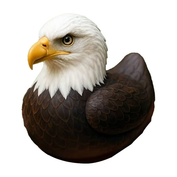 Funny Bald Eagle-Inspired Duck Figurine, Quirky Tabletop Decorative Sculptures, Home And Garden Decoration For Car Dashboard Desk Bookshelf Living Room