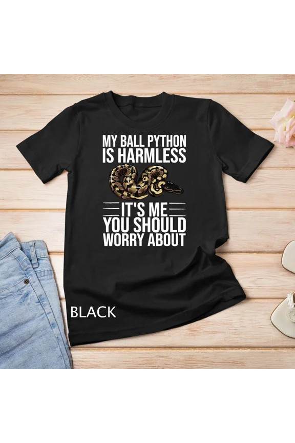 Funny Ball Python Design Snake Lover Men Women Boys Girls T-Shirt Unisex T-shirt, up to size 5XL