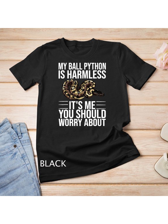 Funny Ball Python Design Snake Lover Men Women Boys Girls T-Shirt Unisex T-shirt
