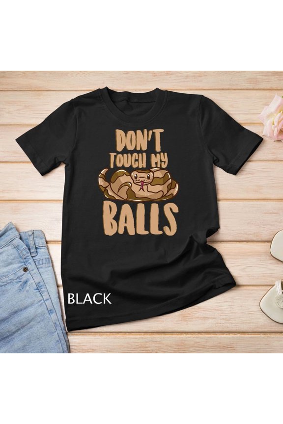 Funny Ball Python Snake Graphic Tee for Dedicated Reptile Lovers,for unisex up to 5XL