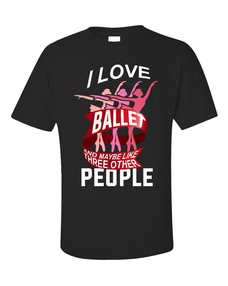 Classy Canuck Stretching Ballerina Silhouette T-Shirt - Ballet Themed Tee