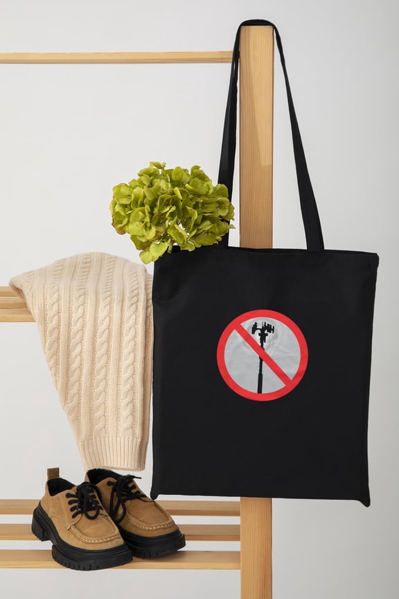 Funny Ban 5G Conspiracy Theory Humor Retro Print Unisex Tote Bag D390721
