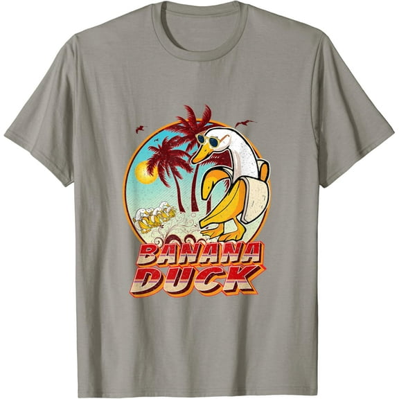 Funny Banana Duck At The Beach - Summer Beach Lovers T-Shirt Unisex S-5XL Hot Trending Shirt, Vintage Birthday Gift