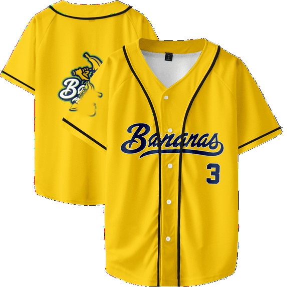 Funny Banana Shirt Let's Go Bananas merch V neck button down shirt men/women game days sport team tops