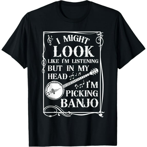 Funny Banjo Player Appalachian Bluegrass Country Folk Music T-Shirt